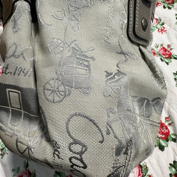 Coach Gray and Silver Signature Tote - Picture 10 of 10